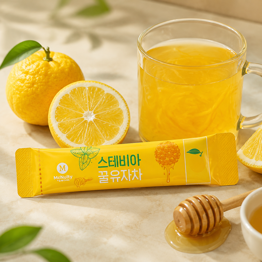 McNulty Korean honey yuzu tea with stevia single stick