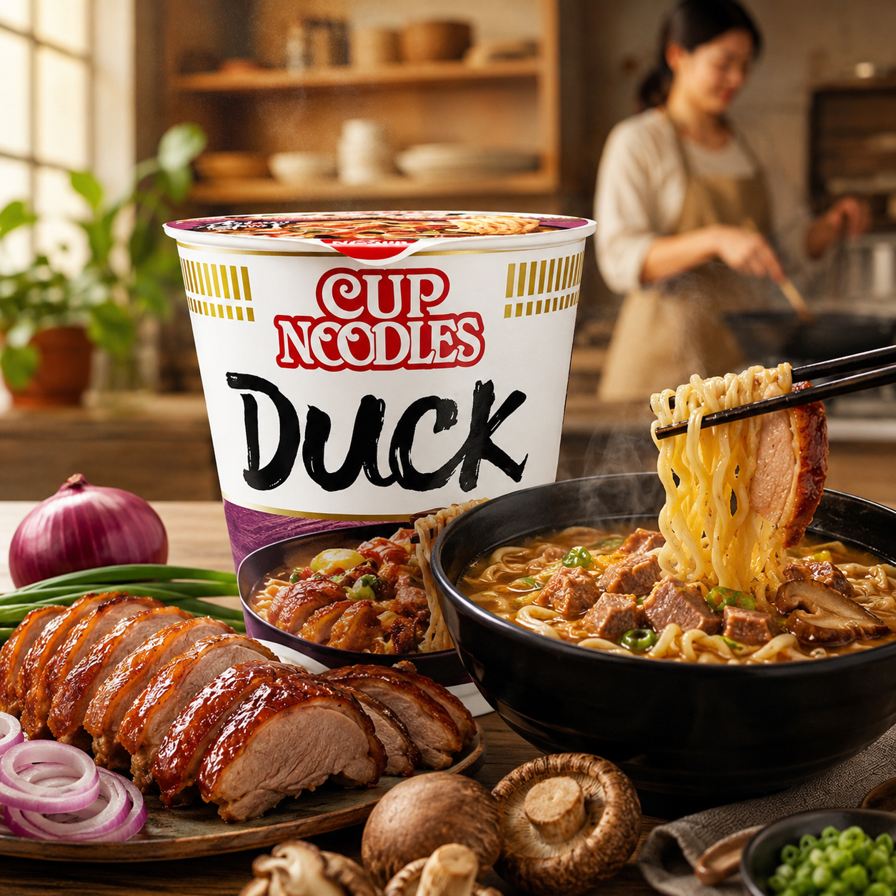Nissin Roasted Duck and Sweet Onion Cup Noodles 67g